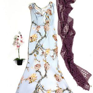 Posh Long Purple Vintage Scarf - Scarf ONLY